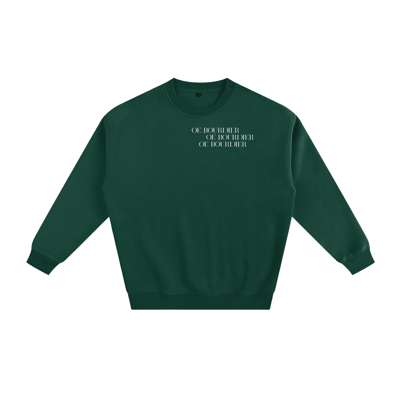 FlEECED SWEATSHIRT WITH OE BOURDIER LOGO