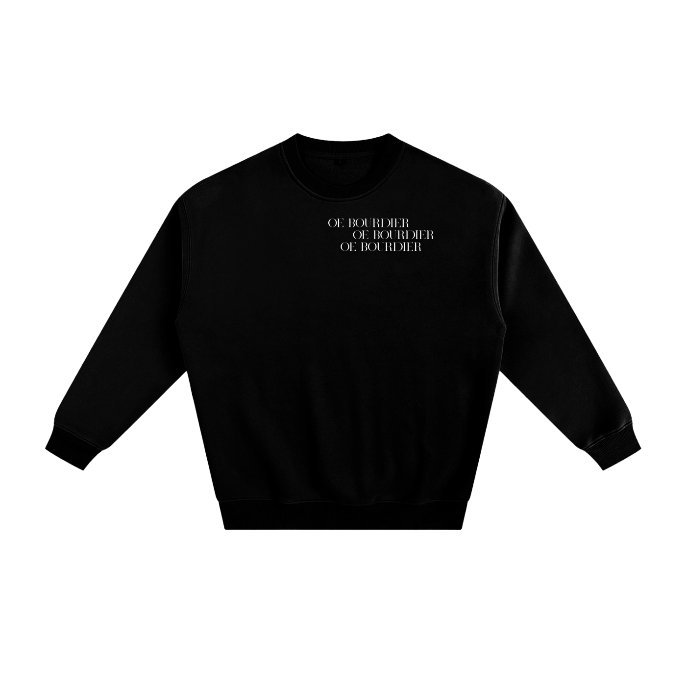 FlEECED SWEATSHIRT WITH OE BOURDIER LOGO