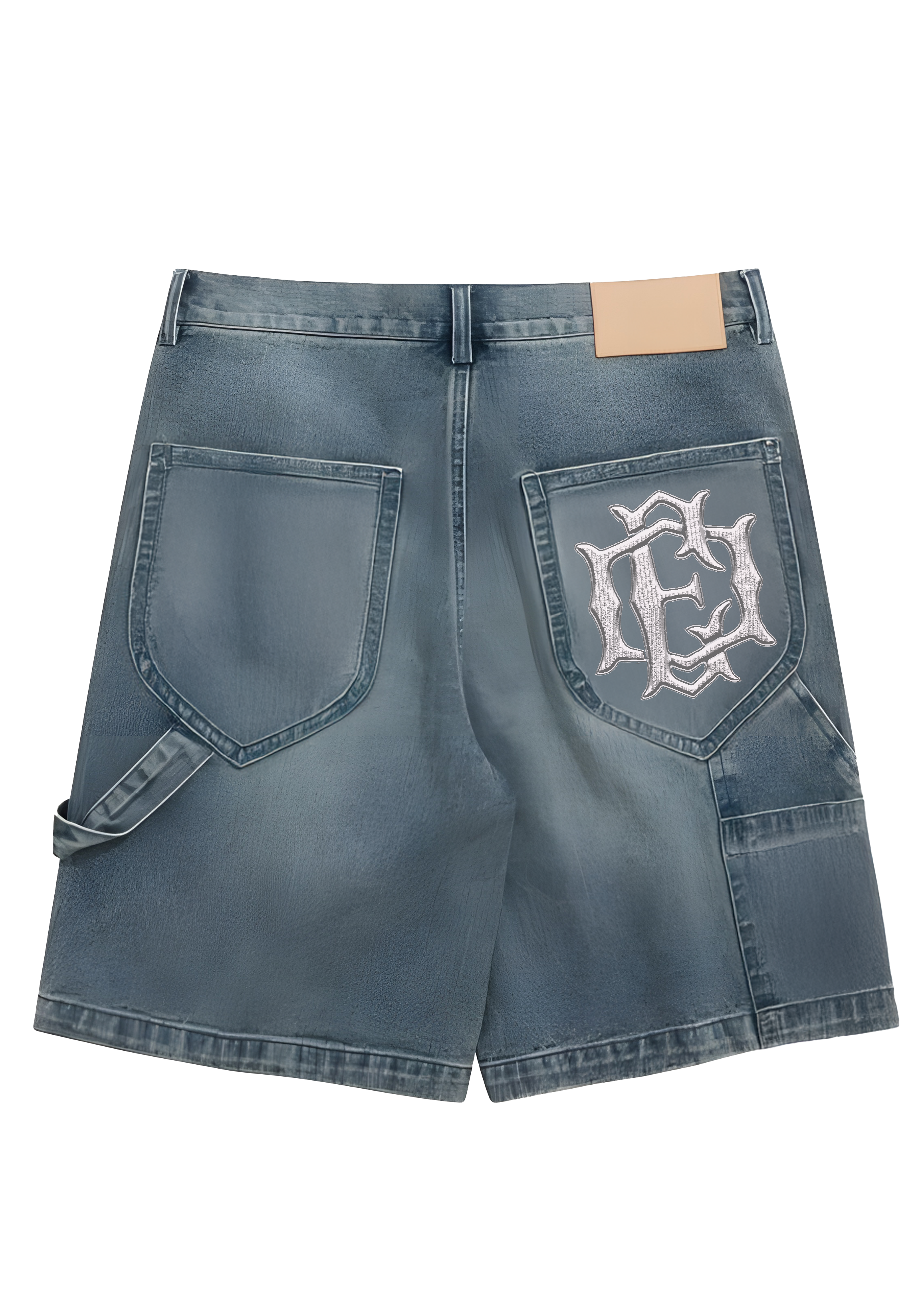 Celestial Sovereign Embellished Denim Shorts (Luxury Limited Edition)