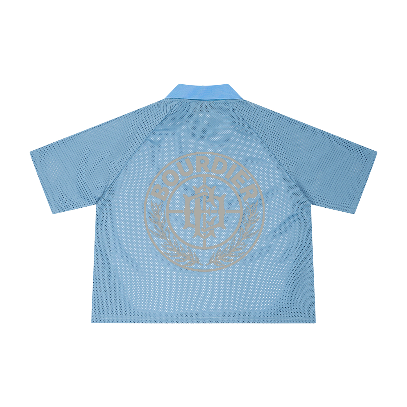 Striped Mesh Boxy Soccer Jersey