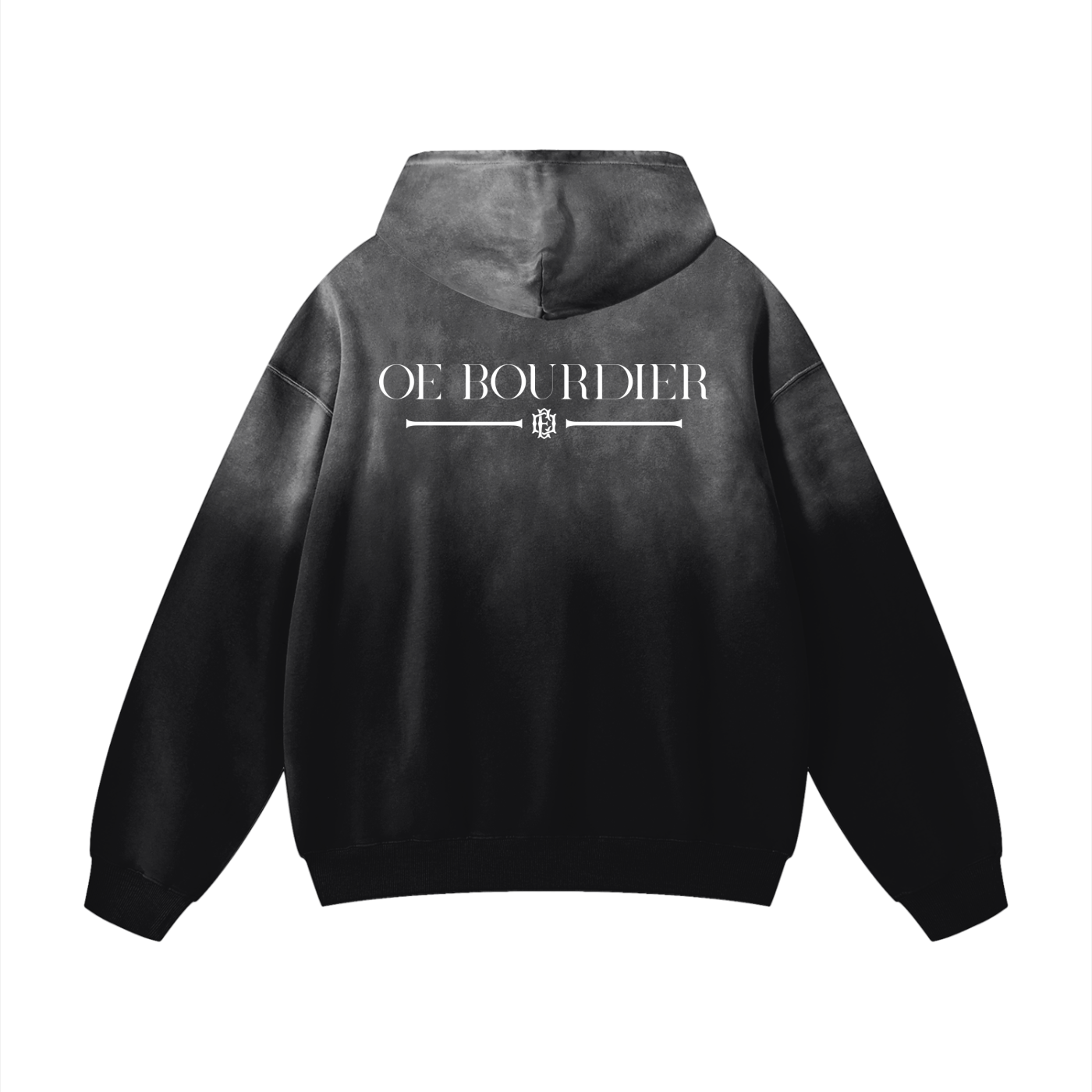 SUNFADE OVERSIZED HOODIE WITH OE BOURDIER LOGO